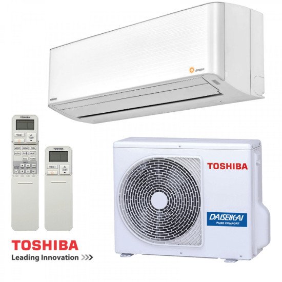 Хиперинверторен климатик Toshiba RAS-10PKVPG-E/RAS-10PAVPG-E, DAISEIKAI 9, 10000 BTU, Клас A+++