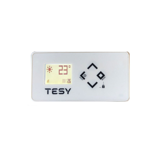 Конвектор TESY FinEco CN 06 100 EA CLOUD AS W с функция AirSafe, 1000W, Електронен термостат