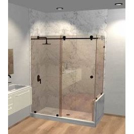 Г-образна плъзгаща душ кабина ALPHA1