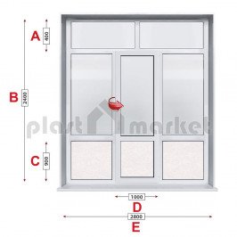 Алуминиева врата Viva Aluminium 038 - 280 / 240 см Алуминиева врата Viva Aluminium 038 - 280 / 240 см