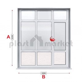 Алуминиева врата Viva Aluminium 038 - 320/225см Алуминиева врата Viva Aluminium 038 - 320/225см