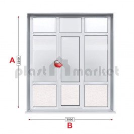 Алуминиева врата Viva Aluminium 038 - 300/330см Алуминиева врата Viva Aluminium 038 - 300/330см