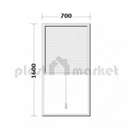 Ролетен комарник 70/160см
