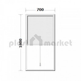 Ролетен комарник 70/180см
