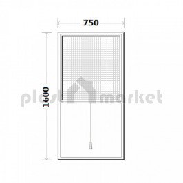 Ролетен комарник 75/160см