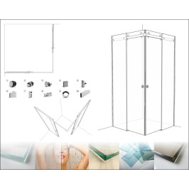 ДУШ КАБИНА С ДВЕ ПЛЪЗГАЩИ ВРАТИ - ALPHA 4