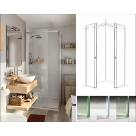 ДУШ КАБИНА С ДВЕ ПЛЪЗГАЩИ ВРАТИ - ALPHA 4