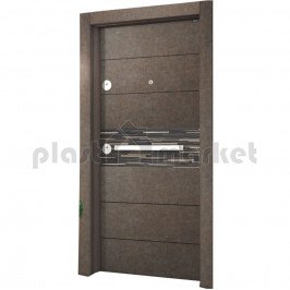 Блиндирана врата Старлайф L 214 Grey Stone / Black Massive Блиндирана врата Старлайф L 214 Grey Stone / Black Massive