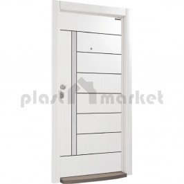 Блиндирана врата Италиански стил L 205 White Pearl Блиндирана врата Италиански стил L 205 White Pearl