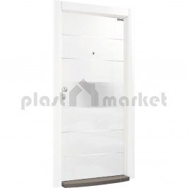 Блиндирана врата Италиански стил R 721HG White/ Chrome Блиндирана врата Италиански стил R 721HG White/ Chrome