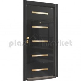 Блиндирана врата Италиански стил R 724 HG Black / Gold Блиндирана врата Италиански стил R 724 HG Black / Gold