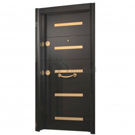 Блиндирана врата Старлайф R 724 HG Black / Gold Блиндирана врата Старлайф R 724 HG Black / Gold