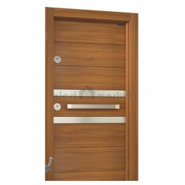 Блиндирана врата Старлайф L 601 ABD Walnut / Inox Блиндирана врата Старлайф L 601 ABD Walnut / Inox