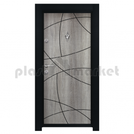 Блиндирана входна врата ПАРКДОР - Сиво маше