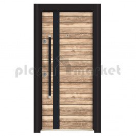 Блиндирана входна врата Стар 54 - Седир Черен