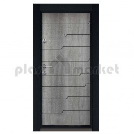 Блиндирана входна врата Стар 59 - Сиво Меше