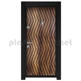 Блиндирана входна врата Стар 74 - Ася орех 
