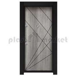 Блиндирана входна врата Стар 85 - Сиво меше